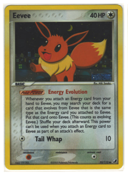 Eevee 55/115 EX Unseen Forces Stamped Reverse Holo Pokemon Card LP/NM - Image 1