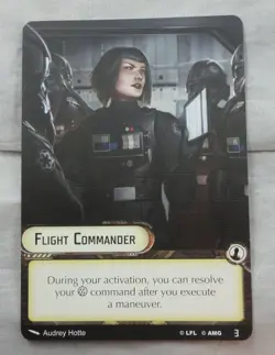 Star Wars Armada 2023 Store Championship Flight Commander Promo Card - Image 1