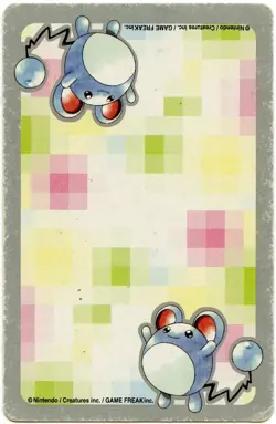 2000 Marill Ace of Spades Pokemon Silver Part 2 Playing Card Japan Original - Image 3