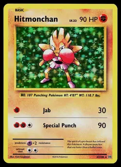 Pokemon Card - Hitmonchan XY Evolutions 62/108 Holo - Image 1
