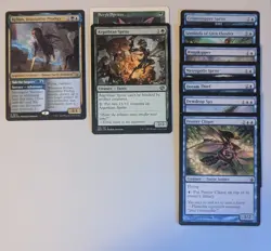 MTG Faerie lot - Simic guild colors - 9 cards. Magic the Gathering creature lot - Image 1