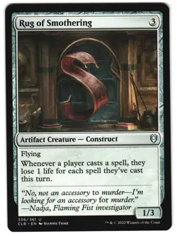 Rug of Smothering 336 Commander Legends: Battle for Baldur's Gate NM MTG - Image 1