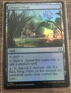Magic: The Gathering Lilypad Village BLB #0255 Foil Land - Image 1