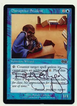 MTG Artist Proof Disruptive Student Urza's Saga Signed Magic The Gathering LP/NM - Image 1