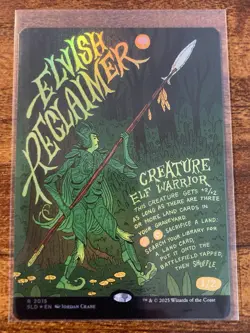 MTG✨ELVISH RECLAIMER Brdless/Full Art 🌈 FOIL✨SLD Garden Buds MINT RARE Unplayed - Image 1