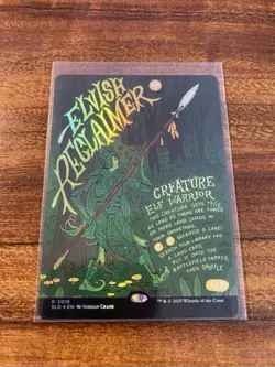 MTG✨ELVISH RECLAIMER Brdless/Full Art 🌈 FOIL✨SLD Garden Buds MINT RARE Unplayed - Image 5