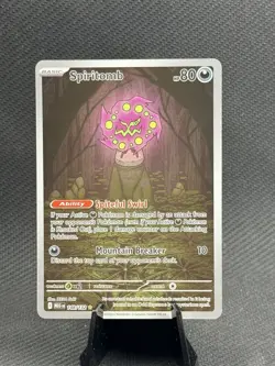 Pokemon TCG Spiritomb 148/132 Me01: Mega Evolution Illustration Rare Holo - Image 1