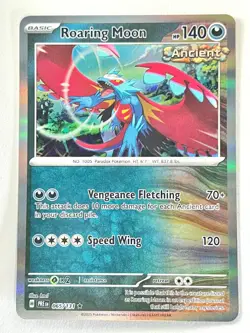 Roaring Moon 065/131 Holo Rare Prismatic Evolutions Pokemon Pack Fresh Near Mint - Image 1