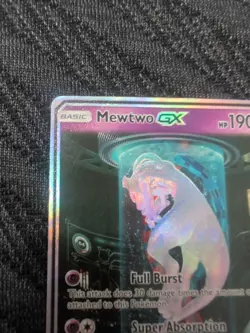2017 Pokemon Sun & Moon Shining Legends #78 Mewtwo GX Secret Rare. - Image 2