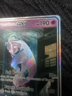 2017 Pokemon Sun & Moon Shining Legends #78 Mewtwo GX Secret Rare. - Image 3