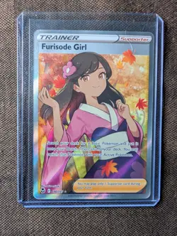 Furisode Girl 190/195 Silver Tempest Full Art Trainer Pokemon TCG NM - Image 1