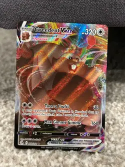Greedent VMAX 218/264 2021 Pokemon SWSH Fusion Strike Full Art - Image 1