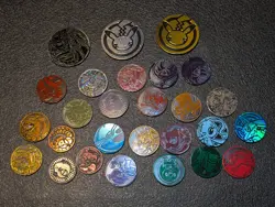 Large Pokemon TCG Character 300 Coin Lot Charizard Pikachu 25th Mewtwo Lugia - Image 2