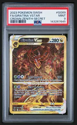 Pokemon Giratina VSTAR TCG Gold, GG69/GG70, Crown Zenith: Galarian Gallery PSA 9 - Image 3