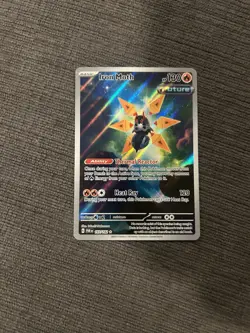 Pokemon TCG Iron Moth 187/182 SV04: Paradox Rift Holo NM - Image 1