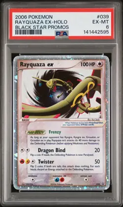 2006 Pokemon Black Star Promos Rayquaza EX Holo Promo PSA 6 #039 - Image 1