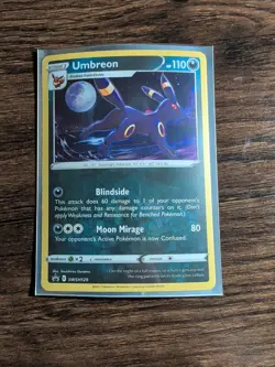 Pokemon TCG Sword & Shield Umbreon SWSH129 Black Star Promo Cosmos Holo NM/M - Image 1