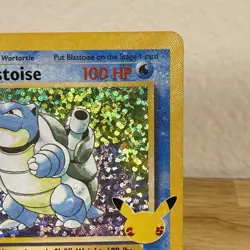 Blastoise 2/102 Pokemon Celebrations Classic Collection NM Misprint / Cut ErrorU - Image 3