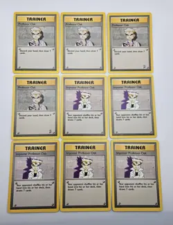 Pokemon Trainer Lot Professor Oak & Imposter Professor Oak Base Set & Base Set 2 - Image 2