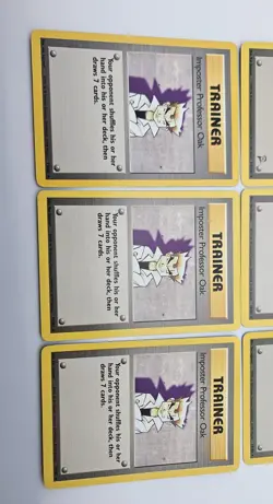 Pokemon Trainer Lot Professor Oak & Imposter Professor Oak Base Set & Base Set 2 - Image 3