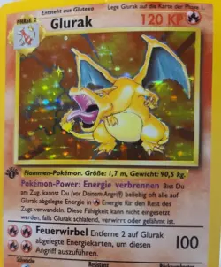 1999 Pokemon First Edition Base German Glurak | Charizard Holo Ultra Rare Vtg - Image 1