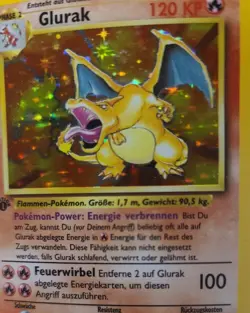 1999 Pokemon First Edition Base German Glurak | Charizard Holo Ultra Rare Vtg - Image 3
