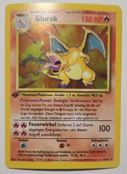 1999 Pokemon First Edition Base German Glurak | Charizard Holo Ultra Rare Vtg - Image 5