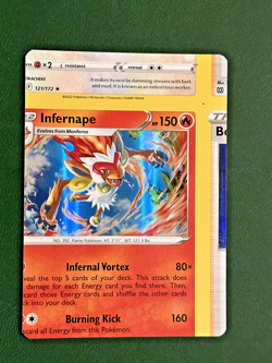 Pokemon TCG Miscut Error - Brilliant Stars Infernape 026/172 Holo (Near Mint) - Image 1