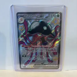 Toedscruel ex 213/091 Paldean Fates (PAF) Shiny Ultra Rare Full Art Pokemon - Image 3