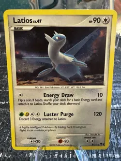 2008 Pokemon Pop Series 7 Latios 4/17 Holo Rare Lv. 47 Lightly Played - Image 1