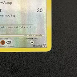 Pokemon TCG Hoothoot 85/130 Diamond and Pearl 85/140 Common Reverse Holo - HP - Image 2