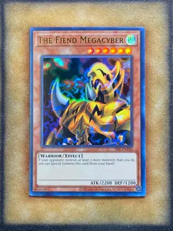 Yugioh The Fiend Megacyber PSV-EN100 Ultra Rare 25th Anniversary NM - Image 1