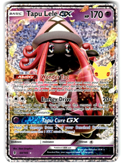 Pokemon Celebrations: Classic Collection Card 60/145 Tapu Lele GX - Image 1