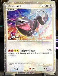 2011 POKEMON CALL OF LEGENDS #SL10 SHINY RAYQUAZA-HOLO TCG CARD VINTAGE RARE - Image 1