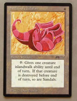 MTG SANDALS OF ABDALLAH (X1) ARABIAN NIGHTS NM Magic Card - Image 1