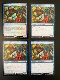 MTG - Sower of Temptation x4 - Battlebond (One is FOIL) - Image 1