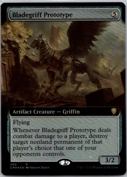 Bladegriff Prototype (Extended Art) R Commander Legends 690 NM FOIL - Image 1