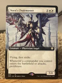 Norn's Choirmaster (Extended Art) Commander: Phyrexia: All Will Be One Regular - Image 1