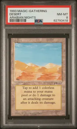Desert (Mirage / Campfire) - Arabian Nights - NM to Mint - PSA 8. MTG in Store. - Image 1