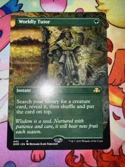 Worldly Tutor (Borderless) Dominaria Remastered Regular - Image 1