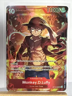 Monkey D. Luffy Treasure Booster ST10-006 One Piece Promo Card Foil - Image 1