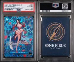 Special Alternate Art Boa Hancock One Piece OP09 Japanese SP OP07-051 SR PSA 10 - Image 3