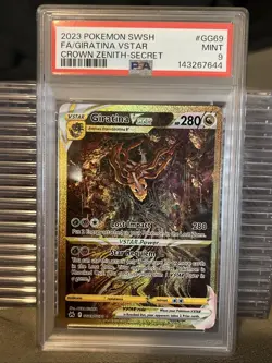 Pokemon Giratina VSTAR Holo Rare TCG Card GG69/GG70 Crown Zenith PSA 9 - Image 1