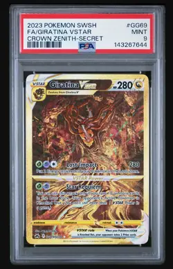Pokemon Giratina VSTAR Holo Rare TCG Card GG69/GG70 Crown Zenith PSA 9 - Image 3