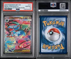 Pokemon TCG Mega Venusaur EX Card 177/132 Mega Evolution Sir PSA 10 - Image 3