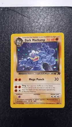 Pokemon Card - Dark Machamp Team Rocket Set 10/82 Holo Rare WOTC Vintage - NM - Image 3