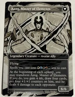 1x Avatar Aang Borderless Regular NM 0308 Avatar The Last Airbender MTG - Image 2