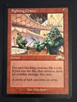 1x Fighting Chance (82) Exodus LP MTG Magic the Gathering x1 MKE - Image 1