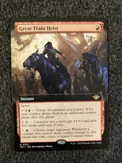 Magic MTG - Great Train Heist (Extended Art) - Outlaws of Thunder Junction - Image 1