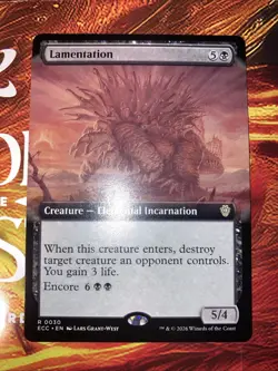 Lamentation (Extended Art) Commander: Lorwyn Eclipsed Regular - Image 1
